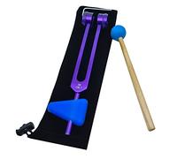 Cpolebev 136.1 OM136.1 Aluminum Alloy Tuning Fork with Hammers for Healing Chakra, Sound Therapy, Reliever Stress,