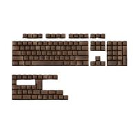 Cpolebev 136 Keys Walnut Wood Grain Keycaps Side Print PBT Keycaps Backlit Cherry Profile for MX Switch Mechanical Keyboard