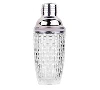 Cpolebev 13Oz Glass Cocktail Shaker Set - Glass Shaker for Cocktails, Drink Shakers Cocktail and Cocktail Shakers Silver Easy to Use