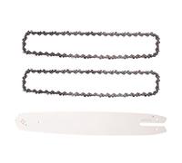 Cpolebev 14 Inch Chain Saw Guide Bar with 2Pcs Chains for 017 MS170 MS171 MS170/MS180/MS230/MS250 All Types Steel