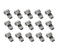 Cpolebev 15 Pcs 3 Way 2 Pin Wire Connectors Low Voltage Universal Compact T-Tap Wire Connectors No Stripping for 18-22 AWG Cable