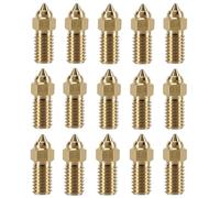 Cpolebev 15PCS Barss Nozzles Set Kit for Neptune 4, 3D Printer 7PCS 0.4mm and 2PCS 0.2mm, 0.6mm, 0.8mm, 1.0mm Nozzles Set