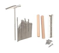 Cpolebev 17 Keys Kalimba Thumb Finger Piano DIY Keys+Bridge+Tuning Hammer Kit Musical Instrument Part Accessories