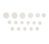 Cpolebev 17Pcs Clarinet Leather Pads Replacement for Exquisite Wind Instrument