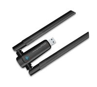 Cpolebev 1800Mbps WiFi 6 USB Adapter 5G/2.4GHz Wi-Fi Wireless Network Card High Gain Antenna