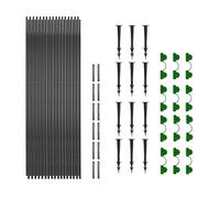 Cpolebev 18Pcs Garden Hoops for Netting Tunnel, Garden Hoops Greenhouse Frame Flexible Tunnel Arch Crop Protection Hoops