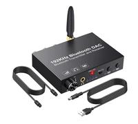 Cpolebev 192KHz Bluetooth Converter Wireless Audio Transmitter Receiver Digital Optical Coaxial to Analog Adapter for TV Easy to Use