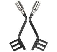 Cpolebev 1Pair Metal Simulation Exhaust Pipe Gas Vent for Trx4 SCX10 Rc Car Parts Exhaust Manifold