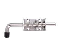 Cpolebev 1Pcs 304 Stainless Steel 6.5inch Spring Pin Latch Lock Assembly for Doors Cabinets and Utility Trailer Gate - Heavy Duty