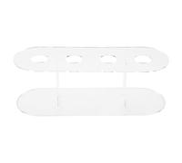 Cpolebev 1pcs Acrylic 4-Hole Double layer Ice Cream Cone Stand