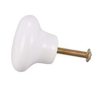 Cpolebev 1pcs Ceramic Door Round Handles Kitchen Cabinet Cupboard Wardrobe Pull Knobs White S