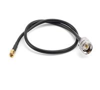 Cpolebev 1Pcs RG58 Cable UHF SO239 Female to SMA Male Connector RF Coaxial Straight Extension Cord,1M