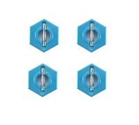 Cpolebev 1Set/4Pcs Metal Hexagon Set For 12428 12423 1/12 Speed Rc Car Fy-01/02/03/04/05 Upgrade Parts