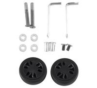 Cpolebev 1Set 50X15mm Luggage Wheels Replacement Wheels Luggage Wheel Universal 6mm 8mm PU Caster Suitcase