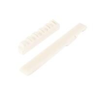 Cpolebev 1Set Bone Bridge Saddle And Nut For 6 String Acoustic Guitar