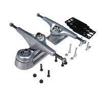 Cpolebev 1Set C7 Water Bridge Bracket Stomp Free Land Surf Skateboard Spring Bracket Silver