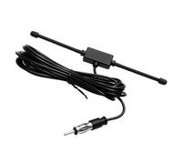 Cpolebev 1X Black Universal Car Boat Stereo AM FM Dipole Antenna Adhesive Mount Glass Antenna Radio Antenna