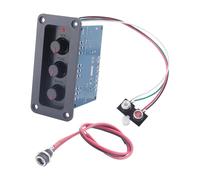 Cpolebev 2.1 Channel Bluetooth 5.0 Audio Amplifier Board 2X25W+50W Subwoofer Class D Amplifier Board Kit with DC Female+AUX Cable