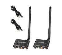 Cpolebev 2.4G Audio Wireless Adapter Digital to Analog Converter TX & RX 50M Lan Audio Extender Splitter