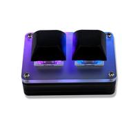 Cpolebev 2-Key Mini Keyboard Copy and Paste Programmable Custom Gaming Mechanical Keyboard with RGB Light