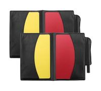 Cpolebev 2 Pack Soccer Referee Card Sets,Warning Referee Red and Yellow Cards with Wallet Score Sheets,Pencil Soccer Accessories