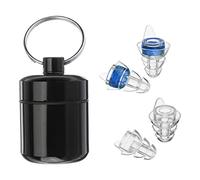 Cpolebev 2 Pairs High Fidelity Concert Ear Plugs Black Ear Plugs with Fitler, Hearing Protection for DJs, Nightclub, Concert, Motorcycles