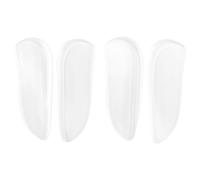 Cpolebev 2 Pairs Medial & Lateral Heel Wedge Silicone Insoles - Corrective Adhesive Shoe Inserts for Foot Alignment, Knock Knee Pain, Bow Legs, Osteoarthritis for Men and Women