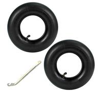 Cpolebev 2 PCS 4.10/3.50-4 Inch Inner Tube Tire for Hand Truck, 4.10-4 Replacement Tube with Crowbar