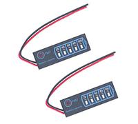Cpolebev 2 Pcs Battery Level Indicator 3S Ternary Lithium Battery Lithium Iron Phosphate Lead-Acid Battery Capacity Display Meter