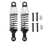 Cpolebev 2 Pcs Oil Adjustable 65Mm Damper for Rc Car 1/18 A959 A969 A979 K929,Silver