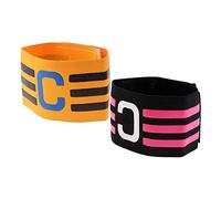 Cpolebev 2 Pcs Soccer Captain Armband, Nylon Standard Elastic Armband, Fit for Adults and Children