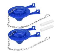 Cpolebev 2 Pcs Toilet Flapper Upgrade PVC Material 2 Inch Universal Compatible with Toilet Tank