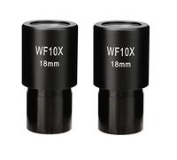 Cpolebev 2 PCS WF10X Widefield Eyepiece Biological Microscope Optical Lens Eyepiece Wide Angle 23.2mm Mounting Size