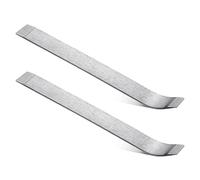 Cpolebev 2 Pieces Panel Removal Tools Crowbar Decorative Tool Car Door Sheet Buckle Removal and Installation, Silver