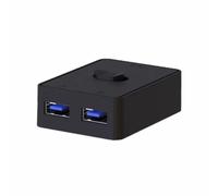 Cpolebev 2 Port USB Switcher Printer Sharing Bi-Directional Switches 2 in and 1 Out or 1 in and 2 Out USB Sharing Switcher USB3.0