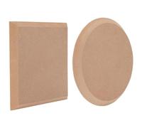 Cpolebev 2 Style Dish Plate Slump Mold Ceramic Clay Drying Board Flat Round & Square Pottery Mold 7.9X7.9 Inch 2Piece