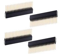 Cpolebev 2 x 20(40 Pin) Stacking Header for A+/B+/Pi 2/Pi 3 Extra Tall Header (Pack of 4)