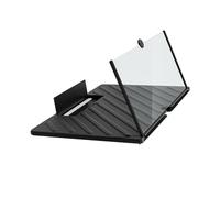 Cpolebev 20 Inch Screen Magnifier 3D HD Phone Magnification Projector Screen Magnification Compatible with All Smartphones,Black