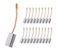 Cpolebev 20 Pcs Carbon Motor Brushes, Replacement Angle Grinder Brush for Power Tool Repair Parts