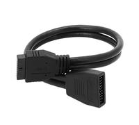 Cpolebev 20-Pin Extension Cable Chassis 19-Cable USB 3.0 Portable Straight Head Extension Cable