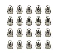 Cpolebev 20 Sets of P80 Plasma Cutting Nozzle 1.7 Holes Cutting Machine Torch Nozzle Parts Electrode Nozzle