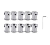 Cpolebev 20 Teeth 2GT Timing Synchronous Pulley Bore 5mm for Width 10mm 2M Belt Small Backlash 20T 20Teeth 10Pcs