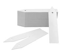 Cpolebev 200 Pcs Plastic Plant Nursery Garden Labels Garden Stake Tags White 10X2Cm