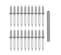 Cpolebev 200PCS Double-Head Skirting Thread Seamless Nail Single Angle Nails Cement Nails