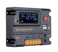Cpolebev 20A Solar Charge Controller 12V/24V Solar Panel Battery Regulator Auto Switch SolarController Temperature Compensation