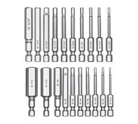 Cpolebev 20PC Hex Head Hex Wrench Drill Bit Set 2.3Inch Long 1/4Inch Diameter Quick Release Shank Magnetic Screwdriver Bit Set
