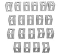 Cpolebev 20Pcs 4040 Aluminum Corner Brackets Corner Fitting Angle 40 X 35 Connector Fastener for 4040 Industrial Aluminum Profile