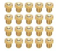 Cpolebev 20pcs M6x1mm Metric Male Thread Flush Straight Grease Zerk Nipple Accessories for Machine Tool Accessories Lubrication