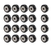 Cpolebev 20Pcs/Slot POM Plastic Wheel Pulleys 625ZZ 3D Printer Parts Round Idler Gear Part V 3D Printer Accessories