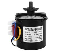 Cpolebev 220V AC Egg Turner Motor Incubator Engine Reversible Geared Motor for Most Incubator 2.5R/Min
